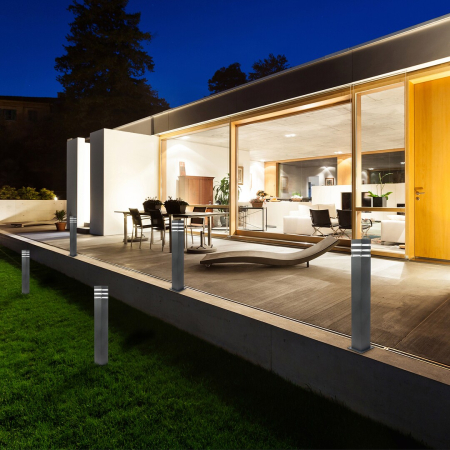 Stalp exterior Rabalux Ankara E27 aluminiu anthracite stil modern, IP44 7380 [7]