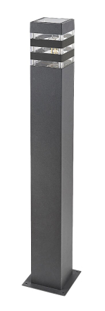 Stalp exterior Rabalux Ankara E27 aluminiu anthracite stil modern, IP44 7380 [2]