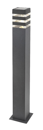 Stalp exterior Rabalux Ankara E27 aluminiu anthracite stil modern, IP44 7380 [1]