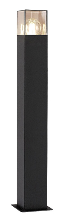 Stalpi - Stalp exterior Rabalux Loanda E27 aluminiu black stil modern, IP44 77082