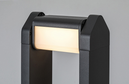 Stalp exterior Rabalux Medna LED 8W 530lm 3000KK aluminiu anthracite stil modern, IP54 77104 [5]