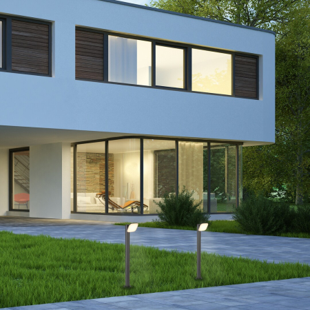 Stalp exterior Rabalux Odiel LED 12W 720lm 3000KK aluminiu black stil modern, IP44 77060 [6]