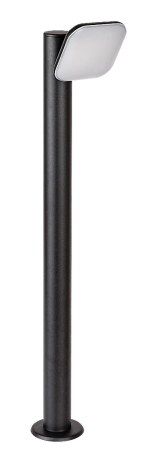 Stalp exterior Rabalux Odiel LED 12W 720lm 3000K aluminiu plastic negru alb IP44 [1]