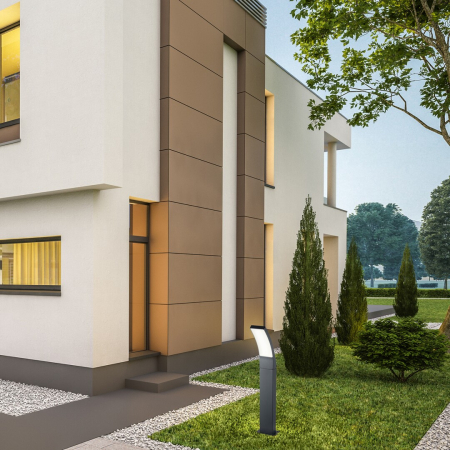 Stalp exterior Rabalux Palanga LED 12W 800lm 3000K aluminiu plastic antracit alb IP44 [5]