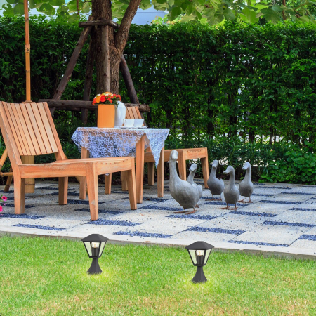 Stalp exterior Rabalux Paravento E27 aluminiu black stil clasic, IP44 7148 [5]