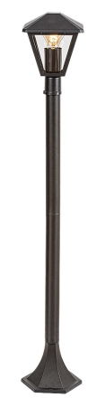 Stalp exterior Rabalux Paravento E27 aluminiu black stil clasic, IP44 7150 [1]