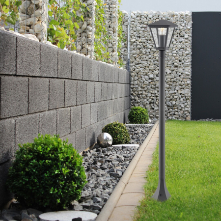 Stalp exterior Rabalux Paravento E27 aluminiu black stil clasic, IP44 7150 [7]