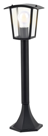 Stalpi - Stalp exterior Rabalux Taverna E27 aluminiu black stil clasic, IP44 7128