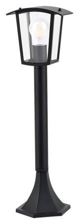 Stalp exterior Rabalux Taverna E27 aluminiu black stil clasic, IP44 7128 [1]