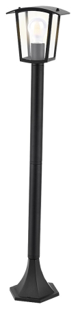 Stalpi - Stalp exterior Rabalux Taverna E27 aluminiu black stil clasic, IP44 7129