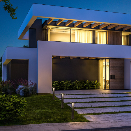 Stalp exterior Rabalux Telde LED 14W 900lm 3000KK aluminiu anthracite stil modern, IP54 77102 [7]