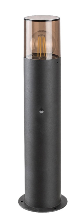 ILUMINAT EXTERIOR - Stalp exterior Rabalux Teplice E27 1x MAX 12W  aluminiu plastic negru mat IP44