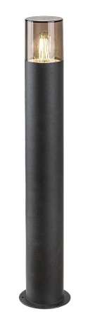 Stalp exterior Rabalux Teplice E27 aluminiu mat black stil modern, IP44 7159 [1]