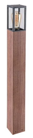 ILUMINAT EXTERIOR - Stalp exterior Rabalux Wales E27 1x MAX 60W  aluminiu sticlă stejar IP44