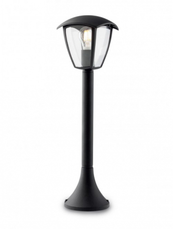 ILUMINAT EXTERIOR - Stalp exterior Smarter Edmond 9157 Aluminiu turnat Negru mat E27 1X28W   IP44