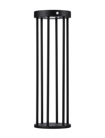 ILUMINAT EXTERIOR - Stalp exterior solar cu senzor Nova Luce AIGO 9030582 LED 1.70W 3000K 107lm Sandy Black Die-Casting Aluminium & Clear Glass   IP65