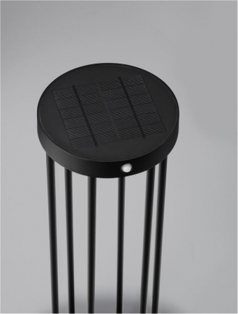 Stalp exterior solar cu senzor Nova Luce AIGO 9030582 LED 1.70W 3000K 107lm Sandy Black Die-Casting Aluminium & Clear Glass   IP65 [6]