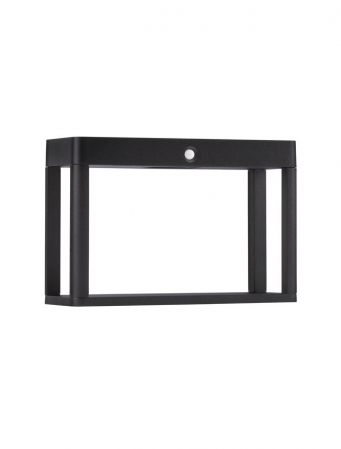 Stalp exterior solar cu senzor Nova Luce BERNI 9030565 LED 1.70W 3000K 88lm Sandy Black Die-Casting Aluminium & Clear Glass   IP65 [1]