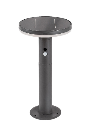 Stalp exterior solar Rabalux Alaska LED 10W 250lm 4000KK otel inoxidabil anthracite stil modern DC 3.7V IP44 77018 [1]