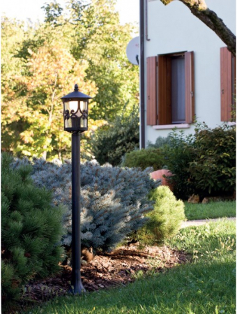 ILUMINAT EXTERIOR - Stalp H1080 SMARTER TIROL 9262 E27 1x42W Aluminiu Turnat Ruginiu IP23