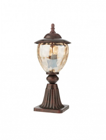 ILUMINAT EXTERIOR - Stalp H400 SMARTER MATERA 9633 E27 1x42W Metal Negru/Patina Cupru IP33