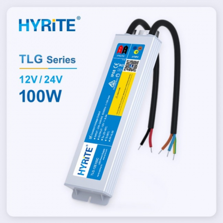 Sursa alimentare banda LED Hyrite TLG-12E100C 12V DC 8A 100W Aluminiu 180-264V AC 50/60Hz IP68 236x57x18mm [1]