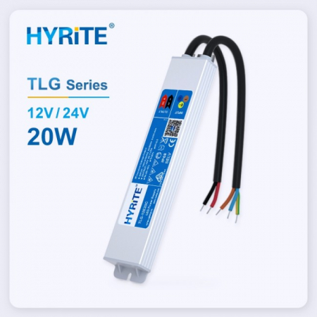 Sursa alimentare banda LED Hyrite TLG-24E20C 24V DC 0,83A 20W Aluminiu 90-264V AC 50/60Hz IP68 190x35x18mm [1]