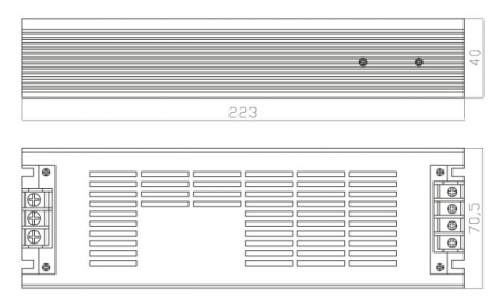 Sursa alimentare banda LED interior Arelux ATN24.300, 300W, 24V, Aluminiu, Negru, IP20 [1]