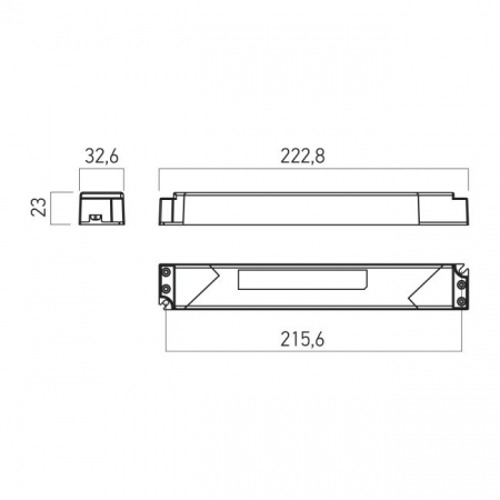Sursa alimentare banda LED interior Arelux ATS24.200IP44, 200W, 24V, Policarbonat, Negru, IP44 [1]