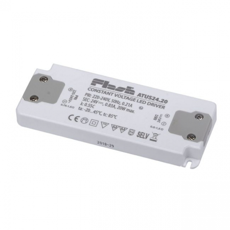 Interior - Sursa alimentare banda LED interior Arelux ATUS24.20, 20W, 24V, Policarbonat, Alb, IP20