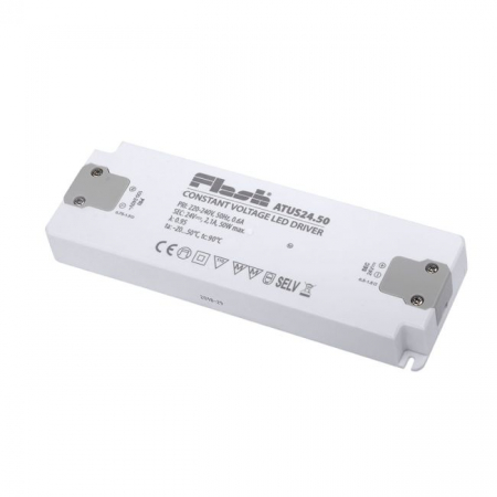 Interior - Sursa alimentare banda LED interior Arelux ATUS24.50, 50W, 24V, Policarbonat, Alb, IP20
