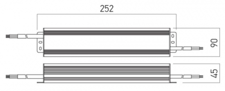 Sursa alimentare banda LED interior/exterior Arelux AT24.250IP67, 250W, 24V, Aluminiu, Alb, IP67 [1]