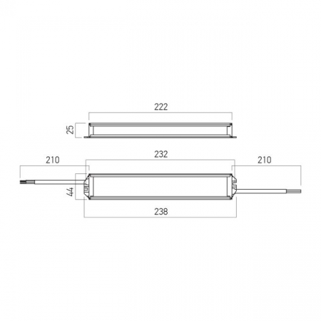 Sursa alimentare banda LED interior/exterior Arelux ATN24.200IP67, 200W, 24V, Aluminiu, Negru, IP67 [1]