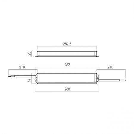 Sursa alimentare banda LED interior/exterior Arelux ATN24.300IP67, 300W, 24V, Aluminiu, Negru, IP67 [1]