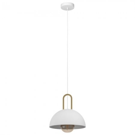 BLACK FRIDAY - Pendul Eglo Calmanera, alb mat, 1XE27, D.32 cm, 99695
