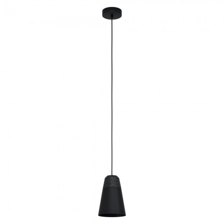 BLACK FRIDAY - Suspensie Eglo Canterras, negru, 1XE27, D.15 cm, 99544