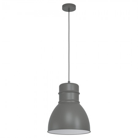 BF LUSTRE - Suspensie Eglo Ebury, gri mat 1xE27, D.38 cm, 43622