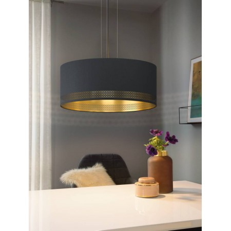 Suspensie Eglo Esteperra, negru, 3XE27, 53 cm, 99274 [1]