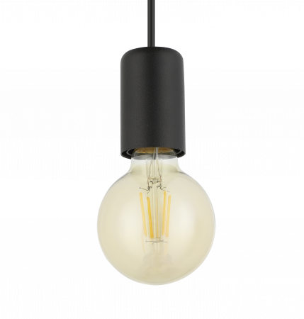 Suspensie EGLO Halkin E27 4x40W  lm Otel/Lemn Black Brown IP20 [1]
