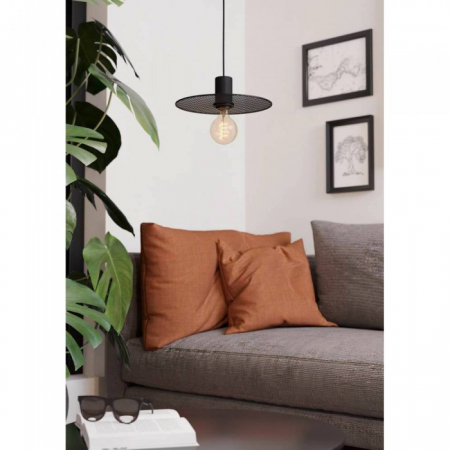 Suspensie Eglo Ikeston, negru mat, 1XE27, D.28 cm, 43731 [2]