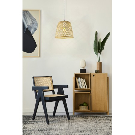 Pendul Eglo Kirkcolm, nichel mat, lemn, 1XE27, H. 110 cm, 43113 [1]
