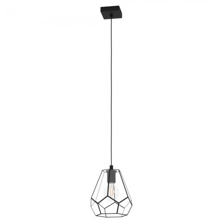 EGLO INTERIOR - Suspensie Eglo Mardyke, negru, sticla, 1XE27, D.23 cm, 43643