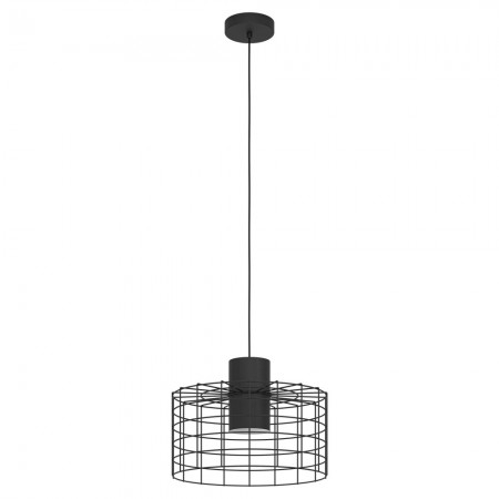 Lustre - Suspensie Eglo Milligan, negru, 1XE27, D.38 cm, 43627