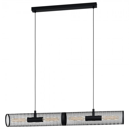 Lustre - Suspensie Eglo Redcliffe, negru mat, 4XE27, L.5108cm, 43534