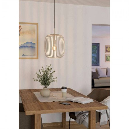 Suspensie Eglo Romazzina, bej mat, 1xE27, 40W, 900496 [1]