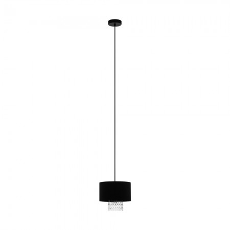 BLACK FRIDAY - Suspensie Eglo Sapuara, negru, 1XE27, D.24 cm, 39977
