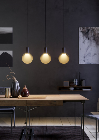 Suspensie EGLO Sarona GU10 3x4,5W  lm Metal Black/Gold IP20 [1]