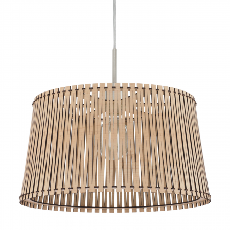 Suspensie Eglo Sendero, nichel mat, lemn, 1XE27, 96193 [1]