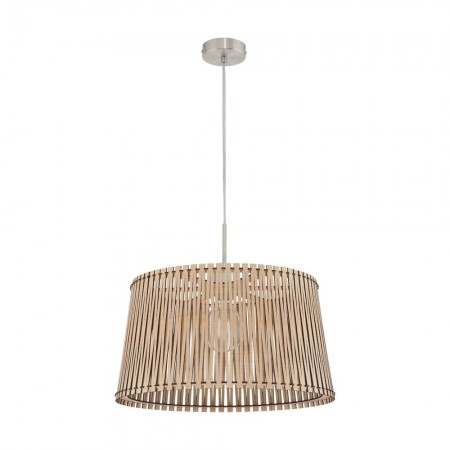 BF LUSTRE - Suspensie Eglo Sendero, nichel mat, lemn, 1XE27, 96193