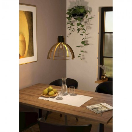 Suspensie Eglo Stillington, negru/auriu, 1xE27, D.42 cm, 43767 [1]